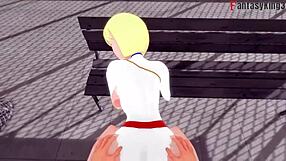 Fuck me harder, Superman! Power Girl cries naked.