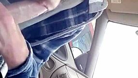 Morning Blowjob to Buddy in Car Turns Into Deepthroat Cum Swallow