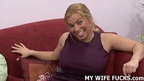 Watching your wife get boned by another man is so hot in this cuckold scene