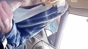 Morning Blowjob to Buddy in Car Turns Into Deepthroat Cum Swallow