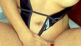 Delicia at 19 masturbates her natural tits and pussy for the first time.