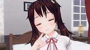 uncensored anime imouto anal teasing and edging handjob