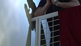 Cheating wife feels intense pleasure doggystyling in stockings