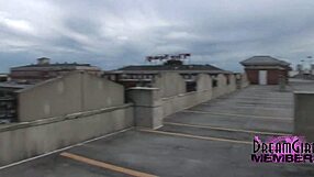 Nerdy Cutie Flashes Shaved Pussy And Bares All Outdoors