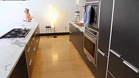 Kylie Shay's Roommate Fucks Her in Doggystyle and Missionary with Big Cock, Creampie After Work