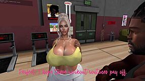 second life black man personal trainer fucks latina woman with big tits