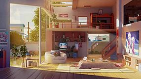 Hey, let’s play with gamer girls like Megan in wild 3D cartoon action!