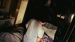 relaxing on bed, roommate fucks my ass.