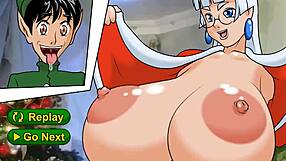 Meet And Fuck Game: Big Tits Anime Girl Gets Xmas Pay Rise Fucking