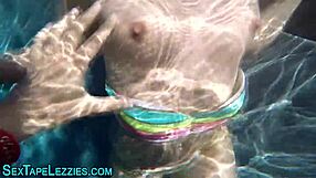 Brunette Teen Eats Babe's Pussy Outdoors