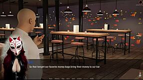 Brunette Maid Kate in Cosplay Stockings Flashes Tits in Public