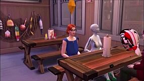 Peeping On Cheating Wife Masturbating Outdoors In Blue Velvet