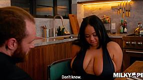 busty milf enjoys bareback fun with close buddy