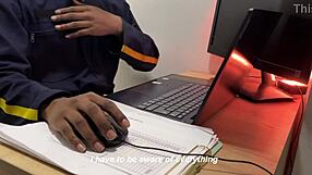 I Convince the Shy Security Guard to Shoot a Porn Video That Goes Wrong