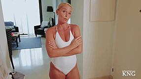 Your hot milf neighbor fucks your virgin hard cock