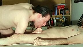 Intense Sensual Deepthroat by Young Guy for Old Man in HD for Cash