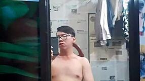 Vietnamese Gay Top Shows Off Big Cock in Solo Action!