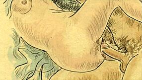 Vintage erotic drawings from antique collections