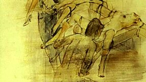 vintage erotic anime illustration