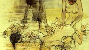 vintage erotic anime illustration