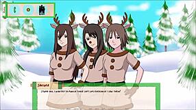 Fucking Samui's huge boobs in Jikage Rising Arc 2 Episode 9