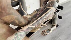 princesa tatuada sexy came to training session with damilvvs