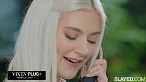 vixenplus blonde nancy and eva finger and play with toys at work