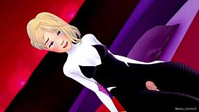 Spider Gwen craves raw action in love hotel adult version