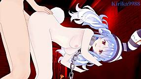 Nekomata Okayu and Usada Pekora Intense 3D Sex