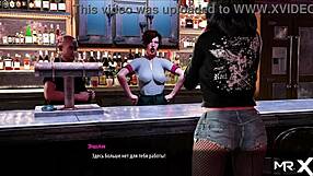 Красотка из Fashionbusiness показывает киску, раздвигая ноги в 3D мультфильме