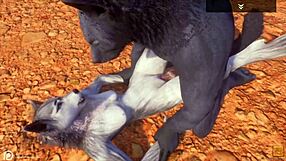 ALPHA WOLF DOMINATES SEXY WOLF IN WILD LIFE ANIME!