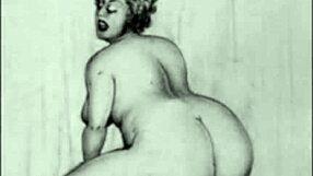 Vintage Erotic Drawings Showcase Retro Sensual Art in Detailed Sketches