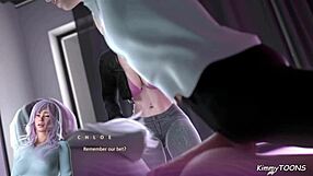 What happens when a college teen in a hoodie gets drilled in her dorm? Her friend watches!