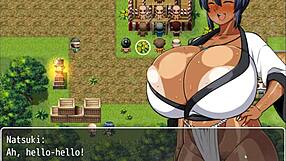 Tanned girl natsuki hentai game ep 33 festival public blowgang