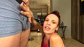 Milf's Close-Up POV Blowjob Leads To Cumshot!