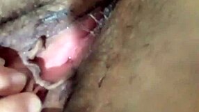 Brazilian amateur sits on vibrator front and back, warning of orgasm in custom video part 3.