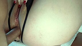 I’m obsessed with closeup anal on the table with her