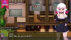 Why is the witch stripping in the men's bathroom