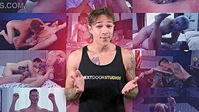 Sassy Twink Spitroasted Hard by Beefy Stud and Muscle Hunk