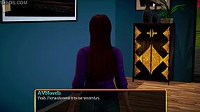 My new family features big tits milf brunette in anime hentai cartoon scene.