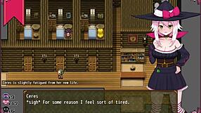 Why is the witch stripping in the men's bathroom