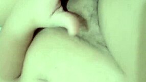 Brazilian amateur sits on vibrator front and back, warning of orgasm in custom video part 3.