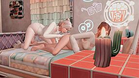 Футанари сводная сестра долбит сводную сестру в грубом анальном трахе