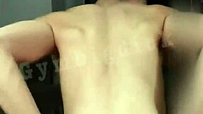 Couple gay asian amateur handsome horny fucking bareback big cock riding lingerie