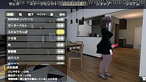 sereka-san exposes under naked coat without getting caught.