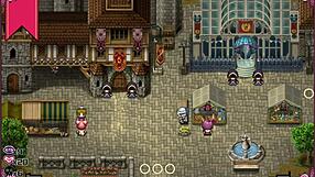 Why is the witch stripping in the men's bathroom