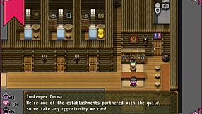 Why is the witch stripping in the men's bathroom