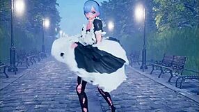 omg, cute anime girl dancing then getting totally fucked! 😍 part 2