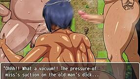 Tanned girl natsuki hentai game ep 33 festival public blowgang