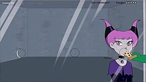 18Titans Ep26 - Raven and Jinx engage in wild cartoon hentai banging with intense moves